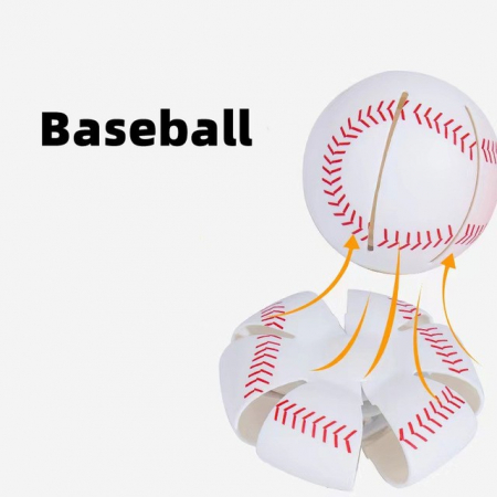 Minge UFO baseball Flippy cu deformare, diametru 8 cm, 3 ani +, interactiva, minge magică OZN zburator, minge zburătoare, Alb [5]