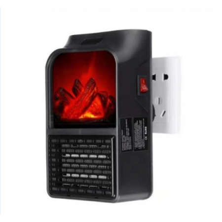 Mini Aeroterma Puternica Portabila Flippy, Putere 500W, Mini radiator electric cu Display LCD, efect de semineu si flacara, cu telecomanda [6]