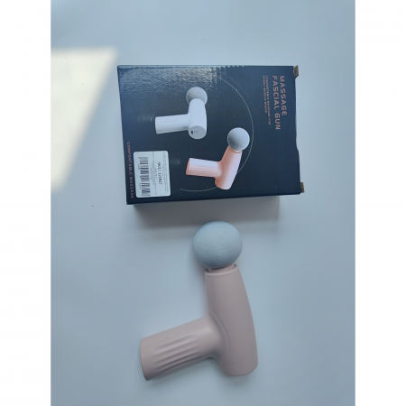 Mini Aparat de Masaj, Flippy, Tip Pistol, Incarcare USB Tip C, Portabil, Pentru Relaxare Musculara, Autonomie 120 Min, 3 Trepte de Viteza, Roz [13]