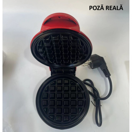 Mini Aparat de Vafe, Flippy, Multifunctional, Pentru Casa si Calatorii, Compact, Usor de Transportat si Depozitat, 18x14.5x9.3 cm, Rosu [6]