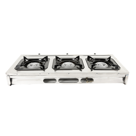 Pentru Casa si Camping - Mini aragaz portabil, Detoolz, 8.4kW, 3 ochiuri, Piezo
