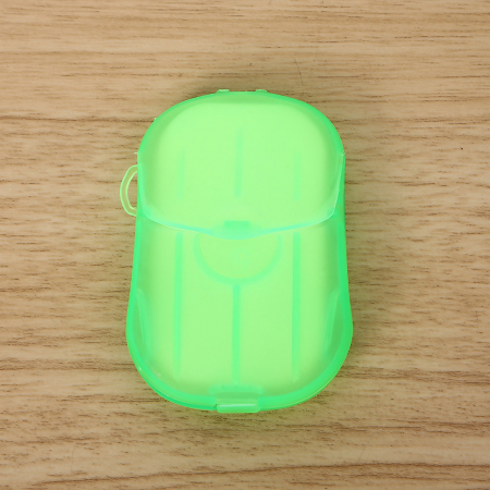 Mini Cutie de Sapun din Hartie, Flippy, de Unica Folosinta, Portabila, Potrivit pentru Calatorii, 20 buc, Verde [1]