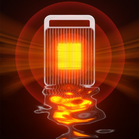 Mini desk heater - Color: 616 White; Product specification: European standard - Power: 900W [4]