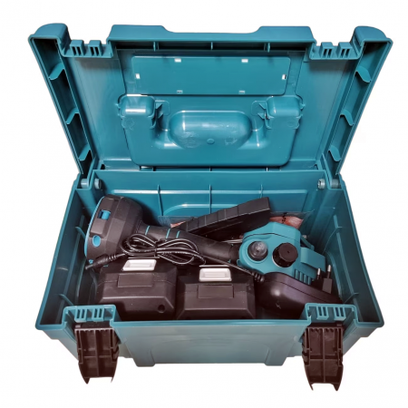 Mini-drujba KraftWorld 38 V, 10 AH, 2 acumulatori, 2 lanturi, lungime de taiere 200 mm, viteza lant 6 m/s, albastru [2]