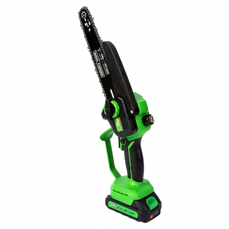 Mini drujba Micul Fermier, 20V, cu doua lame 6'' si 8'', doua lanturi [16]