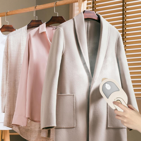 Mini Fier de Calcat, Flippy, Pliabil si Portabil, Calcare Verticala/Orizonala, cu Abur, 50 ml, 40W, 10.5 x 12 cm, Alb [6]