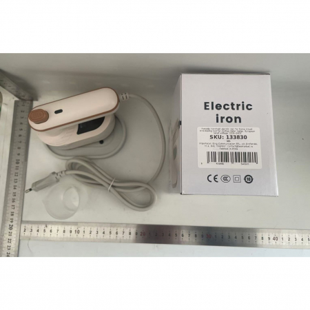 Mini Fier de Calcat, Flippy, Pliabil si Portabil, Calcare Verticala/Orizonala, cu Abur, 50 ml, 40W, 10.5 x 12 cm, Alb [1]