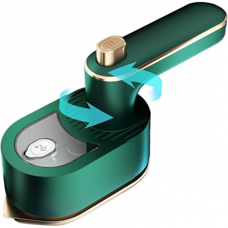 Mini Fier de Calcat, Flippy, Pliabil si Portabil, Calcare Verticala/Orizonala, cu Abur, 50 ml, 40W, 10.5 x 12 cm, Verde [4]