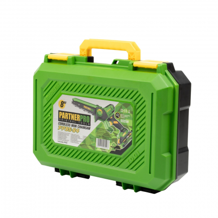 Mini Fierastrau cu Lant si Acumulator PPBS-84 PARTNERPRO, Brushless, 21V / 4Ah, Indicator sarcina [5]