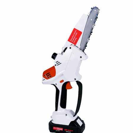 *Cel mai mic pret* Mini fierastrau Edon Profesional, 2 acumulatori, 48 V, 8Ah, 2 lanturi, rezervor ulei, afisaj led, sistem ungere lant, lama 20 cm [1]