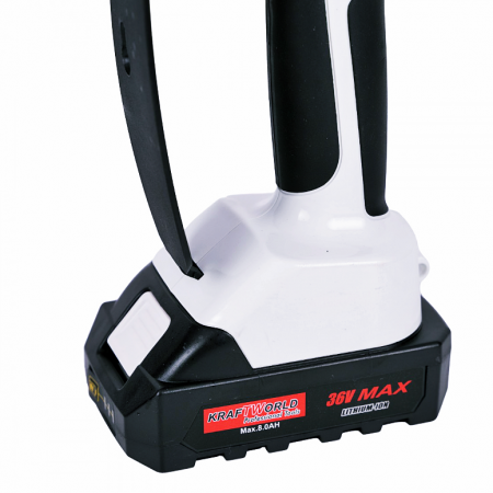 *Cel mai mic pret* Mini fierastrau Edon Profesional, 2 acumulatori, 48 V, 8Ah, 2 lanturi, rezervor ulei, afisaj led, sistem ungere lant, lama 20 cm [4]