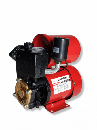 Pompe, motopompe, sisteme de irigat si stropit - Mini Hidrofor Elefant PS130, silentios, 0.37 kW, turbina bronz, max 1.8 bari