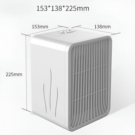 Mini Incalzitor pentru Birou, Flippy, Incalzire si Racire, 1000-1200W, cu Lumini, cu Maner, Lungime Cablu 1.5 m, 3 Trepte de Temperatura, 15.3x13.8x22.5 cm, Alb [4]