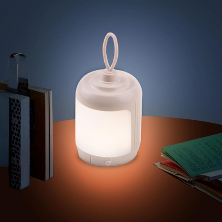 Mini Lampa LED de Camping, Flippy, pentru Aer Liber, Reincarcabila USB Type C, 3 Trepte de Lumina, Portabila, 13.8 x 6.5 cm, 5V, Alb [8]