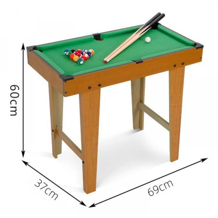 Mini Masa de Biliard pentru Copii, Flippy, Durabil, Usor de Transportat, 2 Tacuri, 16 Bile, 69x37x60 cm [2]