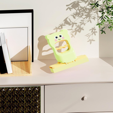 Mini Mop, Flippy, de Mana, Pliabil, Model Ursulet, din Plastic, 9 x 15 x 15 cm, Verde [2]