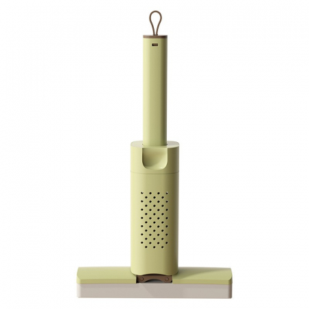 Stergatoare geam - Mini Mop, Flippy, Pentru Uz Casnic, Sistem Autostoarcere, Portabil, Mop cu Burete, Rotire 180°,15 x 27.5 cm, Verde