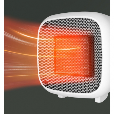 Mini radiator electric portabil Flippy, 800 W, 2 trepte, 150x120x175 mm, alb [6]