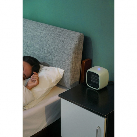 Mini radiator electric portabil Flippy, 800 W, 2 trepte, 150x120x175 mm, verde [5]