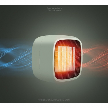 Mini radiator electric portabil Flippy, 800 W, 2 trepte, 150x120x175 mm, verde [3]