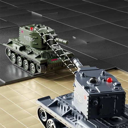 Mini Tanc cu Telecomanda, Flippy, Wireless, 4 x 8 x 4 cm, cu Infrarosu, Gri [1]