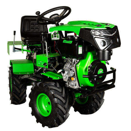  Mini tractoare - Mini tractor Micul Fermier, 17cp 530cc, motor pe motorina 4T, 4X4, 4 viteze, pornire electrica, 2 cutii de viteze, sistem hidraulic