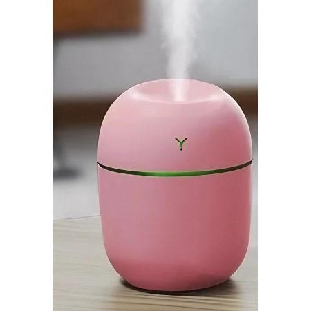 Lichidare Mini Umidificator Portabil, Flippy, 2 Moduri, Aromaterapie, Silentios, Lumina Ambientala, Incarcare USB, 220 ml, 8 x 8 x 10.3 cm, Roz [7]