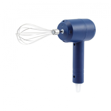 Bucatarie si electrocasnice - Mixer Electric fara Fir, Flippy, pentru Uz Casnic, pentru Oua Smantana Frisca, Maner Plastic, Usor de Utilizat si Depozitat, 3 Accesorii, Albastru Inchis