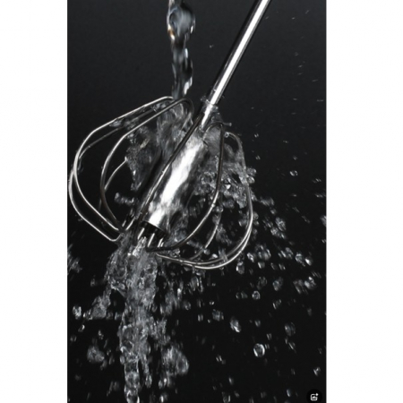 Mixer Manual, Flippy, pentru Oua Smantana Frisca Aluat, Maner Otel Inoxidabil, Usor de Utilizat si Depozitat, 33 x 7 cm Argintiu [2]