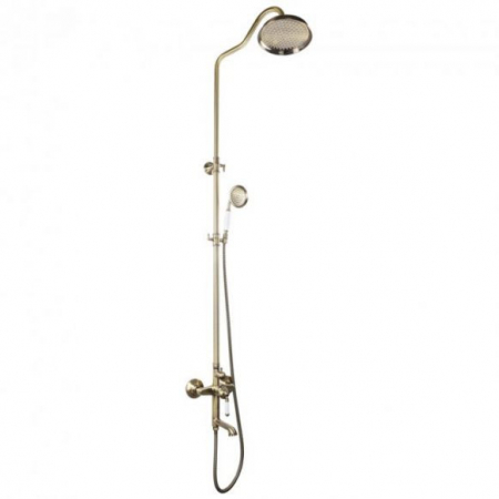 Pentru Casa si Camping - MIXXUS PREMIUM VINTAGE BRONZE 009-J baterie baie cu coloana de dus din alama