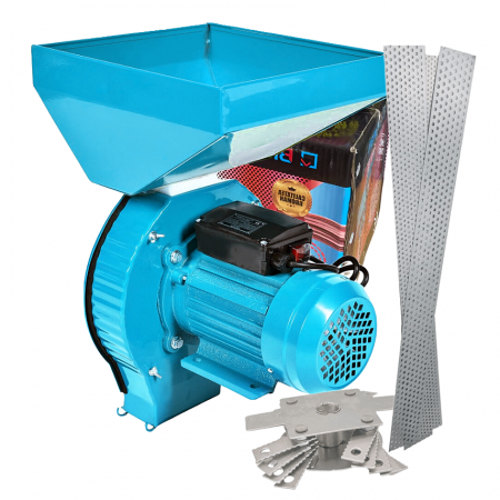 Mori pentru cereale - Lichidare *Super oferta* Moara cereale si stiuleti Broman, motor CUPRU 4.2 Kw, 20 ciocanele, 4 site, cuva mare, 300 kg/h