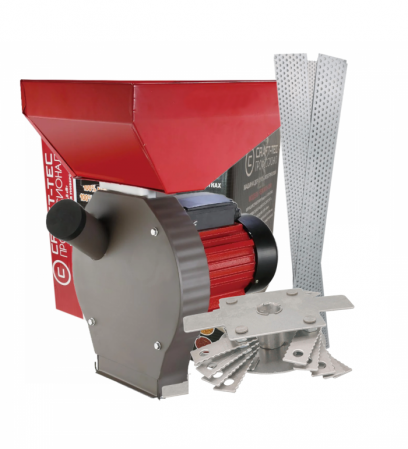 Gradina - Moara cereale si stiuleti rosie Craft-tec, motor CUPRU 4.5 Kw, 20 ciocanele, 4 site, cuva mare, 300 kg/h