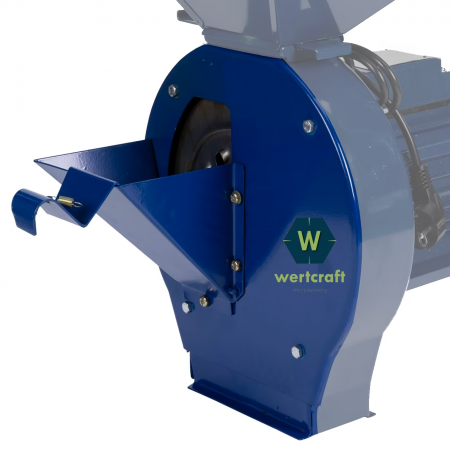 Moara cereale, stiuleti, fructe, legume si resturi vegetale Lider, motor 4.5 Kw, 20 ciocanele, 4 site, sac, surubelnita si perie, cuva mare, 300 kg/h [5]