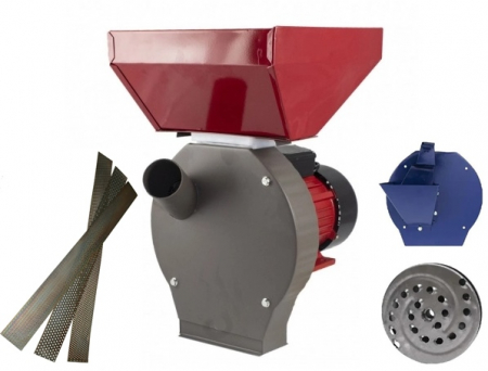 Moara de cereale Moghilev Cuva Mare, 3.5 kW, 250 Kg/h, 4 site incluse + Adaptor fructe si legume [0]