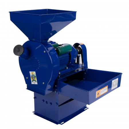 Mori pentru furaje si resturi vegetale - Lichidare Moara electrica cu ciocanele Micul Fermier nr. 8 3 in 1, 2.5 Kw, 500 Kg/h