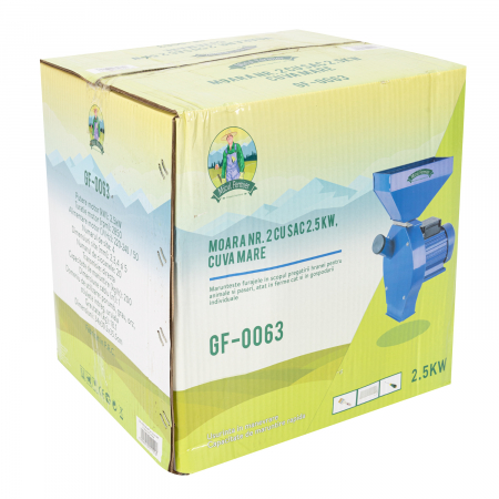 Moara nr. 2 Micul Fermier cu sac 2.5kw cuva mare [9]