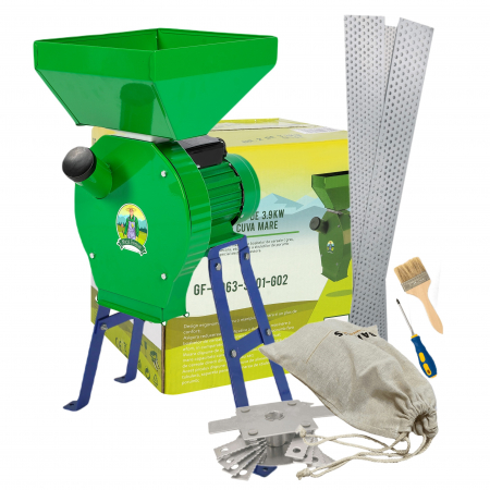Moara nr 2 cu sac 3.9 kW cuva mare cu suport [0]