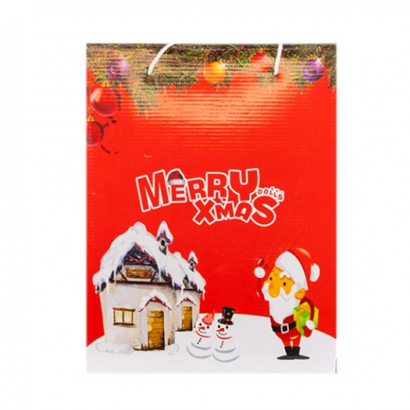 Mos Craciun muzical cu miscare lenta, culoare alb, dimensiune 90 cm, cu alimentare la priza, HB-1000-90 [1]