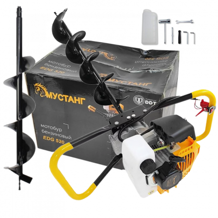 Motoburghiu / foreza pamant Mustang 6 Cp, 8000 Rpm cu burghiu 100 x 800 mm [0]