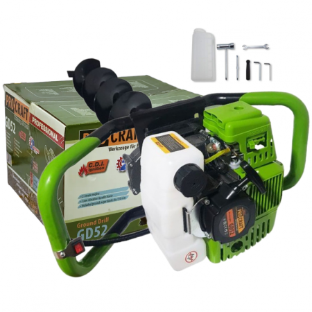 Motoburghie si accesorii - Motoburghiu Procraft GD52, 1400 W, 2800-3200 rot/min, 2800-3200 rot/min, 2T