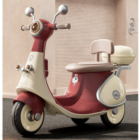 * LICHIDARE STOC * Motocicletă Electrică cu 3 Roti, Flippy, Acumulator Încarcare, Anti-Rasturnare, Lumini, Sunete, Baterie 6V 7Ah, Telecomanda, 95x67x36cm, Rosu - [2]