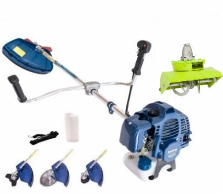 Gradina - Motocoasa pe benzina Baikal BK-4200, 4.7 Cp, 52 CC, 3 acc. incluse + Freza de zapada