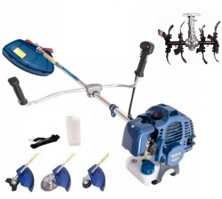 Gradina - Motocoasa pe benzina Baikal BK-4200, 4.7 Cp, 52 CC, 3 acc. incluse + Cultivator 28mm*9T
