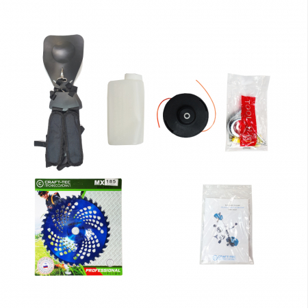 Motocoasa pe benzina Craft-Tec 5800 Profi, 5.8 Cp, 52 CC, 3 acc. incluse [5]