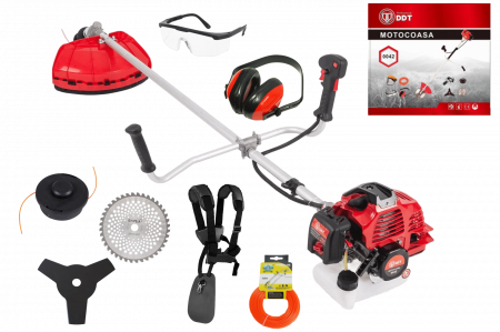 Gradina - Motocoasa pe benzina DDT, 6 Cp, 51 CC, 8 acc. incluse