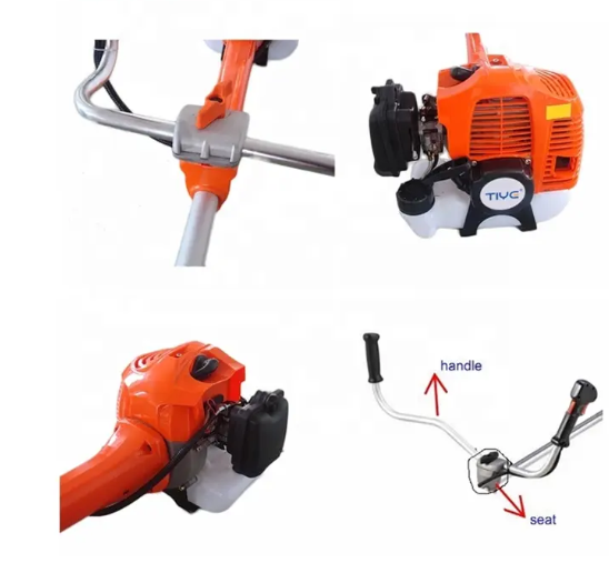 Motocoasa DDT DDT-0043 , 6,5 CP, 51,7 CC, 2 timpi, 6000 RPM, 150 cm lungime arbore,8 accesorii incluse [4]