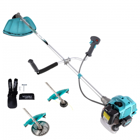 Motocoasa pe benzina Detoolz DZ-M121, 1.9 Cp, 52 CC, 4 acc. incluse [1]