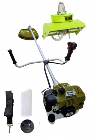 Motocoasa pe benzina EL5500 Eltos 4.7 CP , 5500 W, 10.000 rpm + Freza de zapada [0]