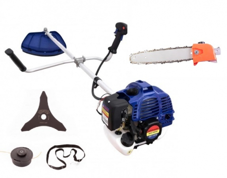 Gradina - Motocoasa pe benzina Micul Fermier 1310, 3.4 Cp, 43 CC, 3 acc. incluse + Accesoriu taiat crengi 28mm