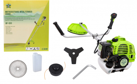 Gradina - Motocoasa pe benzina Micul Fermier 1311, 3.4 Cp, 43 CC, 4 acc. incluse